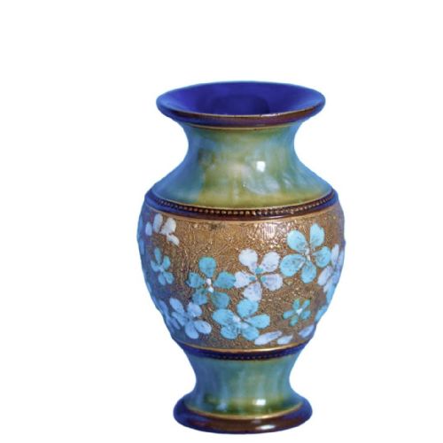 ATTRACTIVE PAIR OF DOULTON LAMBETH VASES 18851902 SLATER - ADDITIONAL PHOTO 1