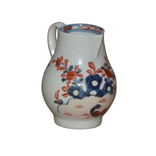 LOWESTOFT PORCELAIN SPARROWBEAK JUG C17571802 'TWO BIRDS PATTERN' - ADDITIONAL PHOTO 1