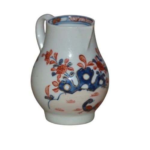 LOWESTOFT PORCELAIN SPARROWBEAK JUG C17571802 'TWO BIRDS PATTERN' - ADDITIONAL PHOTO 4