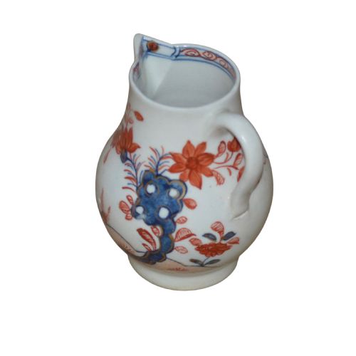 LOWESTOFT PORCELAIN SPARROWBEAK JUG C17571802 'TWO BIRDS PATTERN' - ADDITIONAL PHOTO 6