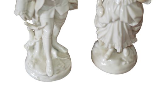 TWO DELIGHTFUL 19TH CENTURY CONTINENTAL PORCELAIN FIGURES - ADDITIONAL PHOTO 3