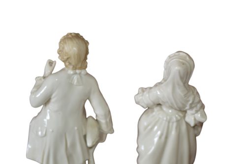 TWO DELIGHTFUL 19TH CENTURY CONTINENTAL PORCELAIN FIGURES - ADDITIONAL PHOTO 4