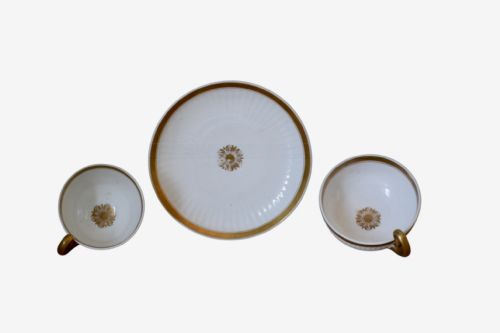 SWANSEA PARIS DESIGN PORCELAIN TRIO EARLY 19TH CENTURY - ADDITIONAL PHOTO 1