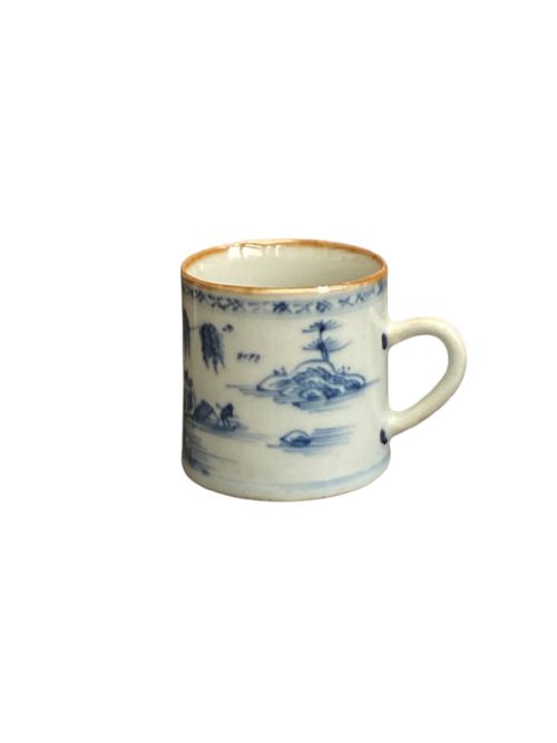 18TH CENTURY CHINESE BLUE AND WHITE PORCELAIN MUG - ADDITIONAL PHOTO 2