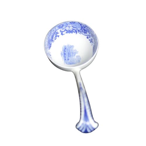 unattributed 19th century blue and white transfer pottery ladle - CATEGORY: ANTIQUE CERAMICS - DATED 19TH CENTURY