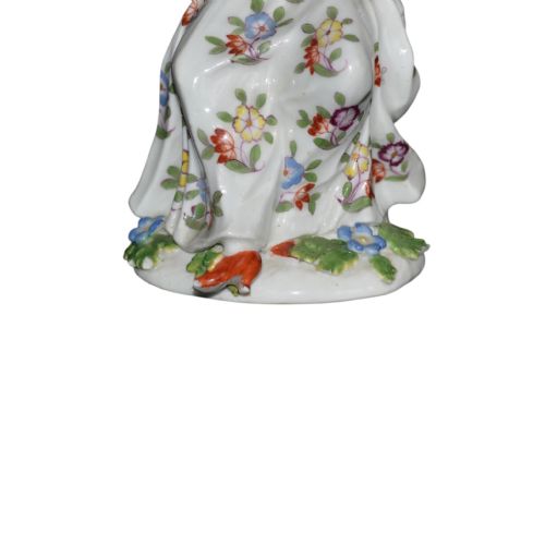 MEISSEN PORCELAIN FIGURE OF LADY FLUTIST MID 18TH CENTURY - ADDITIONAL PHOTO 5