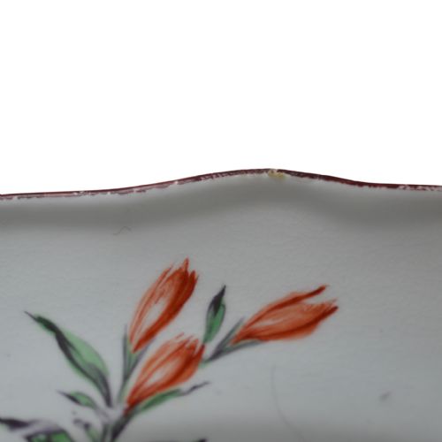17521776 CHELSEA SHAPED DEEP PLATE DISH PAINTED WITH FLORAL SPRAYS - ADDITIONAL PHOTO 4