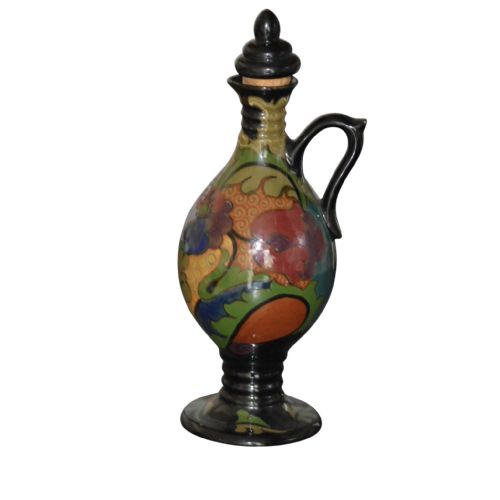 GOUDA DUTCH ART DECO GLOSS PLATED LIQUEUR JUG C1920