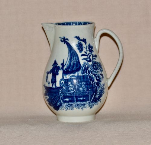 An 18th Century Worcester Porcelain “Fisherman & Cormorant” Pattern Sparrow-beak