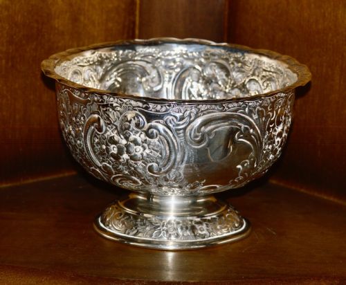 1901 Sterling Silver Bowl London's James Wakely, Frank Clark Wheeler