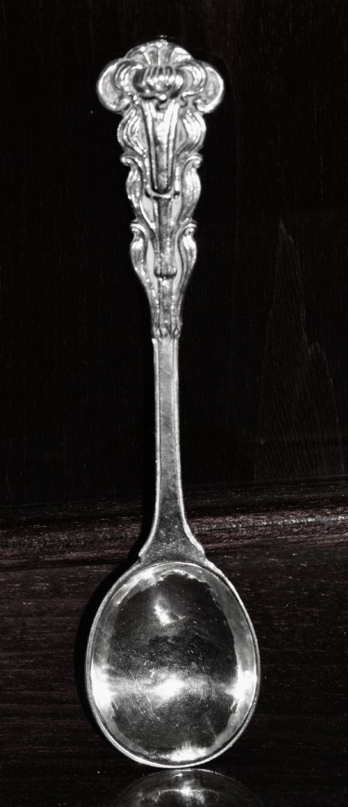 1934 Omar Ramsden Hammered Silver Spoon