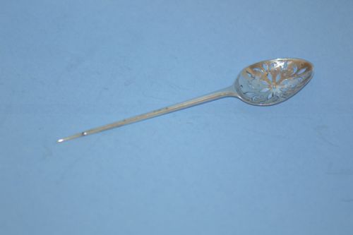 George II Silver Mote Spoon, Pierced Bowl London 1740