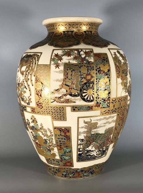 LARGE ANTIQUE IMPERIAL SATSUMA VASE - ADDITIONAL PHOTO 3