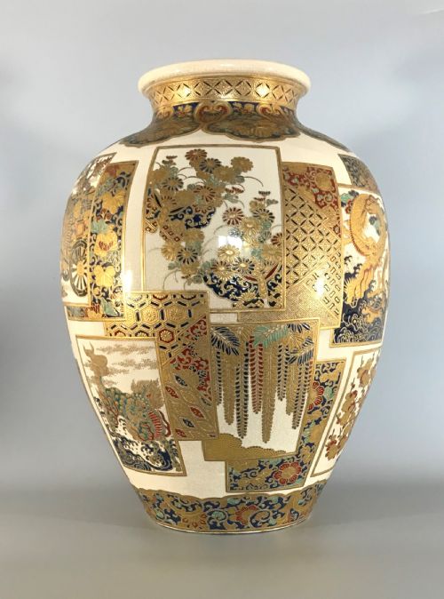 LARGE ANTIQUE IMPERIAL SATSUMA VASE - ADDITIONAL PHOTO 7