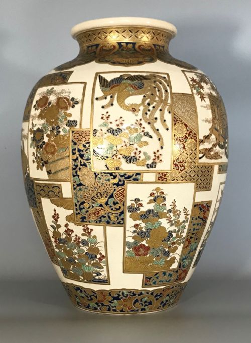 LARGE ANTIQUE IMPERIAL SATSUMA VASE - ADDITIONAL PHOTO 8