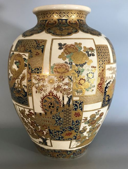 LARGE ANTIQUE IMPERIAL SATSUMA VASE - ADDITIONAL PHOTO 10