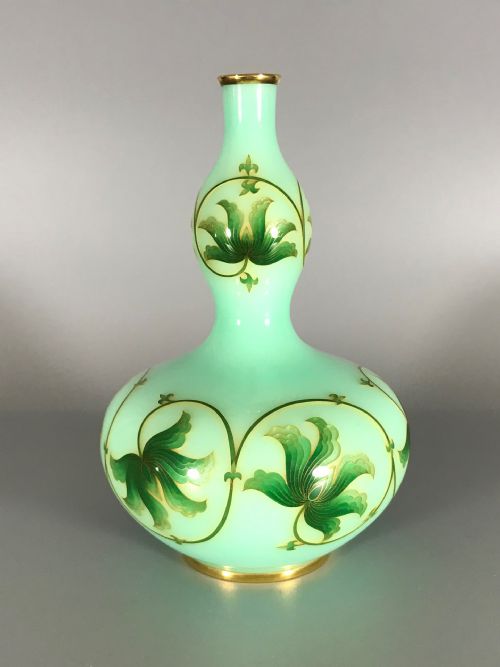 gold mounted antique japanese cloisonne vase - CATEGORY: ANTIQUE METAL - DATED 1920
