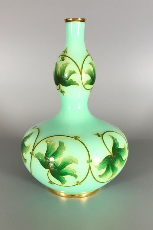GOLD MOUNTED ANTIQUE JAPANESE CLOISONNE VASE - ADDITIONAL PHOTO 4