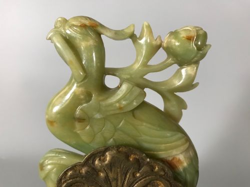 PAIR CHINESE NEPHRITEJADE PHOENIX BIRDS - ADDITIONAL PHOTO 7
