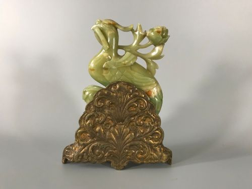 PAIR CHINESE NEPHRITEJADE PHOENIX BIRDS - ADDITIONAL PHOTO 10