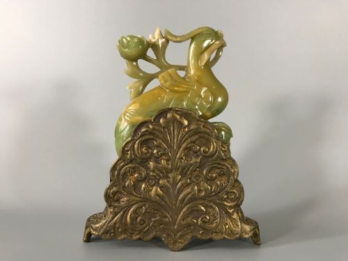 PAIR CHINESE NEPHRITEJADE PHOENIX BIRDS - ADDITIONAL PHOTO 12
