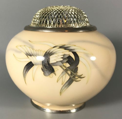 japanese cloisonne koro by tamura - CATEGORY: ANTIQUE METAL - DATED 1950