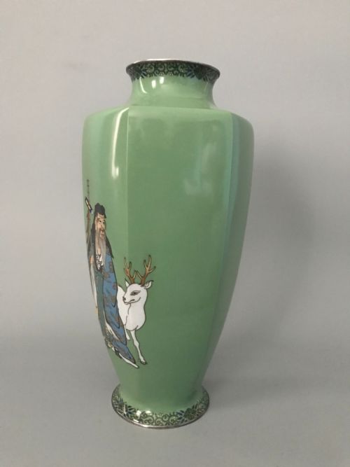 LARGE JAPANESE CLOISONNE VASE - ADDITIONAL PHOTO 8