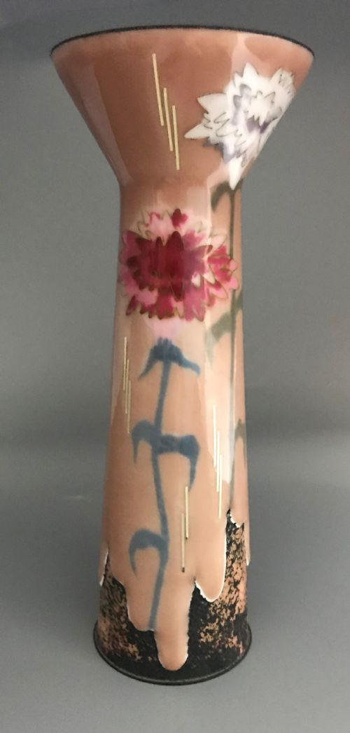 rare large japanese cloisonne vase - CATEGORY: ANTIQUE METAL - DATED 1920