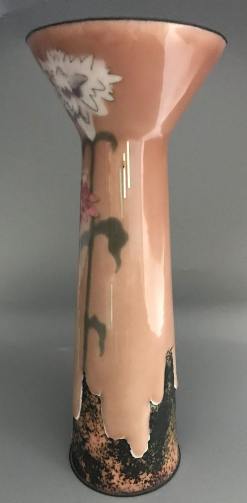 RARE LARGE JAPANESE CLOISONNE VASE - ADDITIONAL PHOTO 3