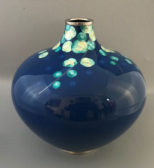 JAPANESE CLOISONNE VASE BY TAMURA - ADDITIONAL PHOTO 9