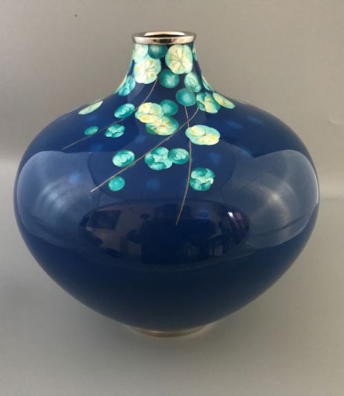 JAPANESE CLOISONNE VASE BY TAMURA - ADDITIONAL PHOTO 11