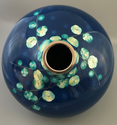 JAPANESE CLOISONNE VASE BY TAMURA - ADDITIONAL PHOTO 12