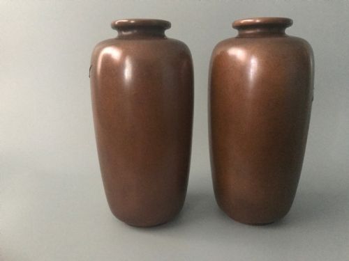 JAPANESE BRONZE VASES BY NOGAWA - ADDITIONAL PHOTO 2