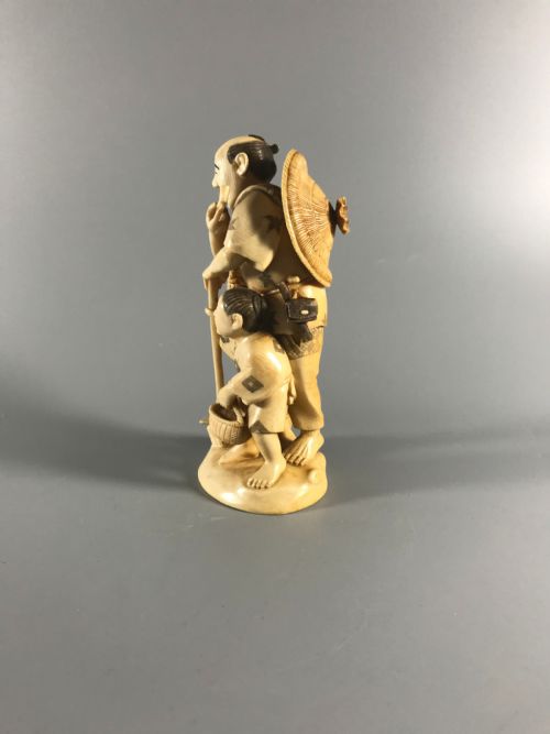 JAPANESE IVORY OKIMONO MEIJI PERIOD - ADDITIONAL PHOTO 2