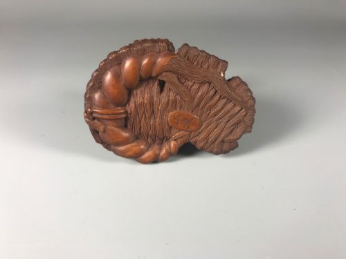 JAPANESE BOXWOOD NETSUKE BY MASANAO - ADDITIONAL PHOTO 2