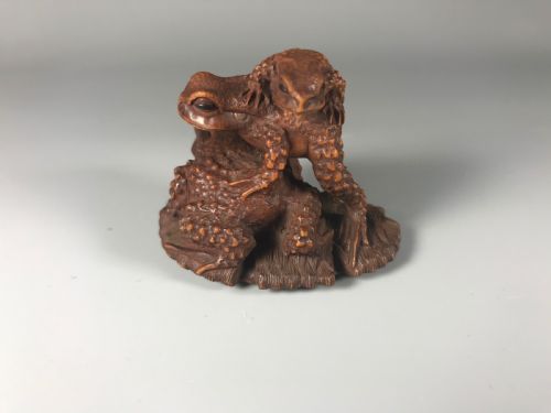 JAPANESE BOXWOOD NETSUKE BY MASANAO - ADDITIONAL PHOTO 4