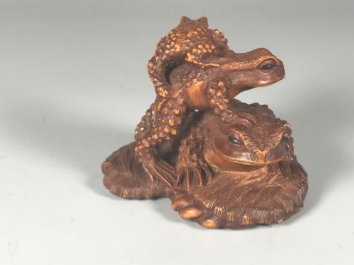 JAPANESE BOXWOOD NETSUKE BY MASANAO - ADDITIONAL PHOTO 6