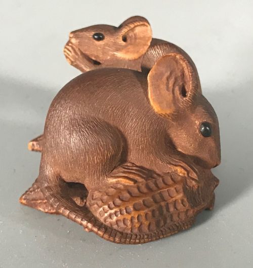 antique japanese netsuke by masanao - CATEGORY: ANTIQUE MISCELLANEOUS - DATED 1890