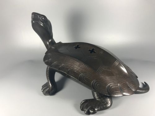 LARGE JAPANESE MEIJI PERIOD BRONZE KORO - ADDITIONAL PHOTO 5
