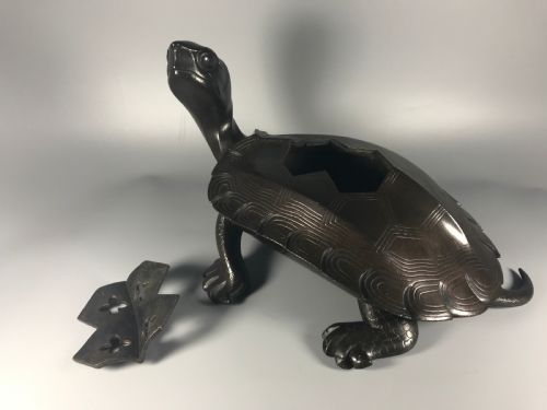 LARGE JAPANESE MEIJI PERIOD BRONZE KORO - ADDITIONAL PHOTO 6
