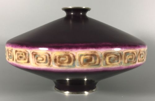 japanese cloisonne vase - CATEGORY: ANTIQUE METAL - DATED 1930