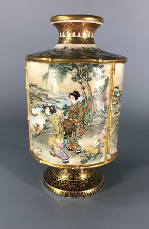 JAPANESE SATSUMA VASE BY KINKOZAN - ADDITIONAL PHOTO 2