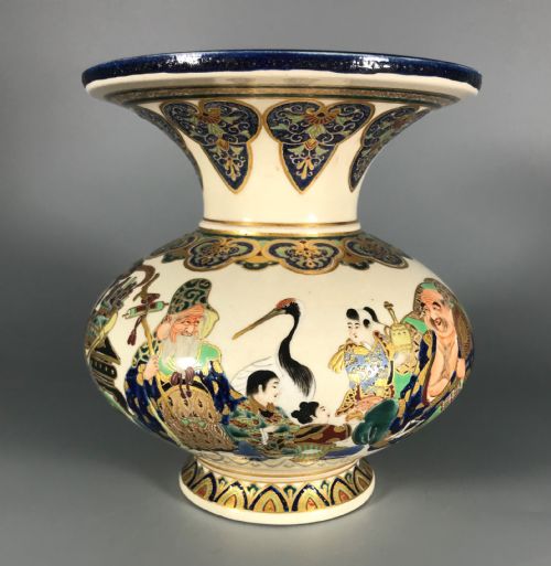 japanese satsuma imperial vase - CATEGORY: ANTIQUE VASES - DATED 1890