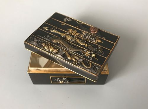 japanese mixed metal box - CATEGORY: ANTIQUE BOXES - DATED 1890