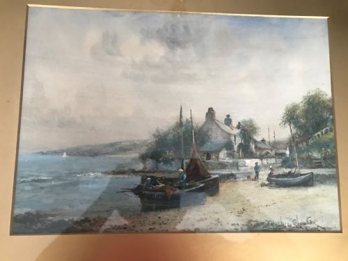 PAIR JOSEPH HUGHES CLAYTON WATERCOLOURS - ADDITIONAL PHOTO 3
