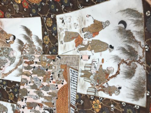 LARGE JAPANESE KUTANI PORCELAIN CHARGERS - ADDITIONAL PHOTO 4