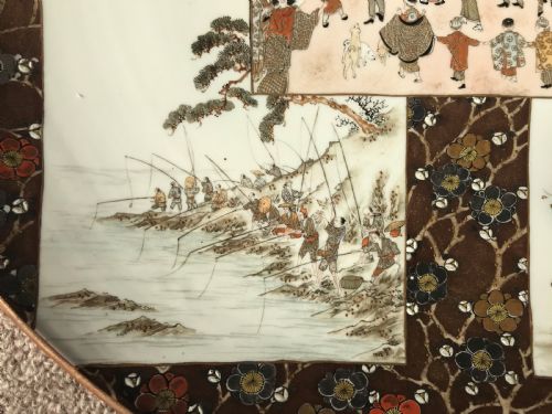 LARGE JAPANESE KUTANI PORCELAIN CHARGERS - ADDITIONAL PHOTO 8