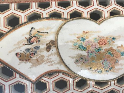 RARE AND LARGE ANTIQUE JAPANESE SATSUMA KORO - ADDITIONAL PHOTO 3
