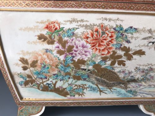 RARE AND LARGE ANTIQUE JAPANESE SATSUMA KORO - ADDITIONAL PHOTO 11