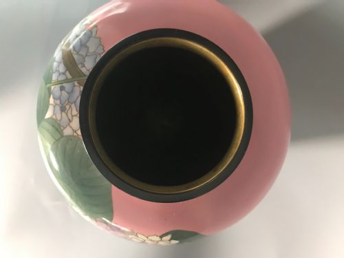 BEAUTIFUL PAIR JAPANESE CLOISONNE VASES - ADDITIONAL PHOTO 4